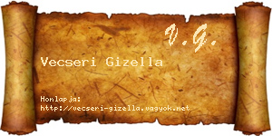 Vecseri Gizella névjegykártya